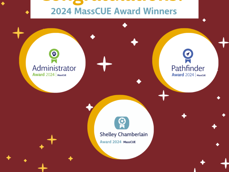 MassCUE award winners graphic