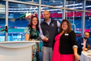 Shelley Chamberlain Award 2024 winner Jared Perrine, Sarah Boyle, Casey Daigle